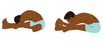 Head-to-Knee and Stretching Pose